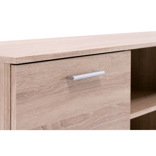 Meuble TV L.160 TOLEDO décor chêne sonoma/blanc vue détaillée