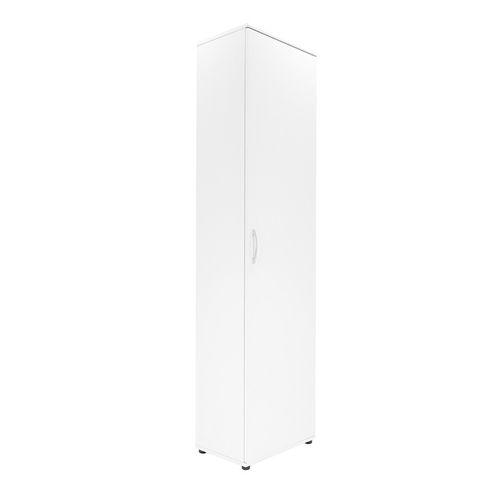 Armoire 1 Porte 6 Niveaux Blanc