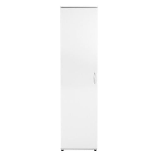 Armoire 1 Porte 6 Niveaux Blanc