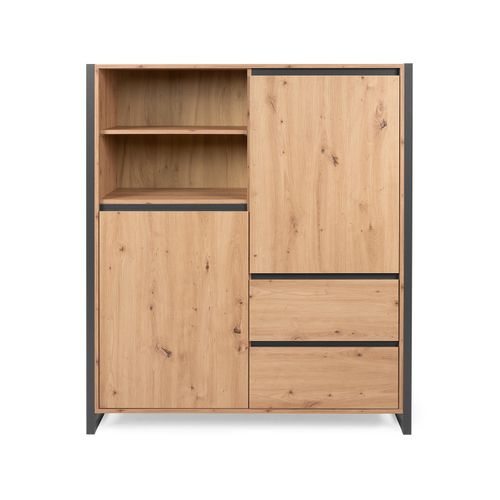 Buffet Haut 2 Tiroirs 2 Portes 2 Niches Denver