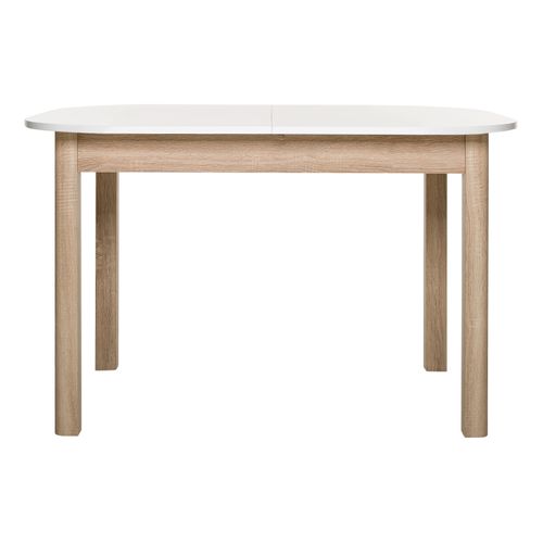 Table L.120/160 rectangulaire TOLEDO 2 décor chêne sonoma/blanc