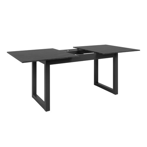 Table à manger extensible L.160-200 cm AUSTIN imitation ardoise