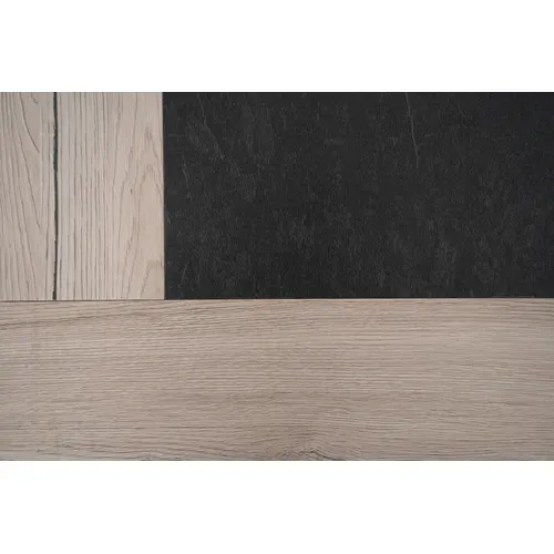 Table L.120 cm MALTA imitation chêne et béton