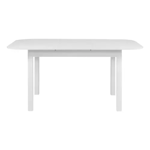 Table L.120/160 rectangulaire TOLEDO blanc brillant