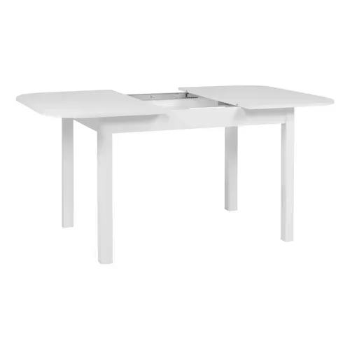 Table L.120/160 rectangulaire TOLEDO blanc brillant