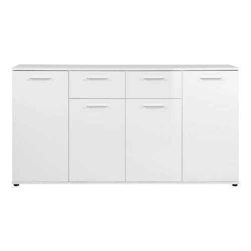 Buffet 4 portes/ 2 tiroirs TOLEDO blanc brillant