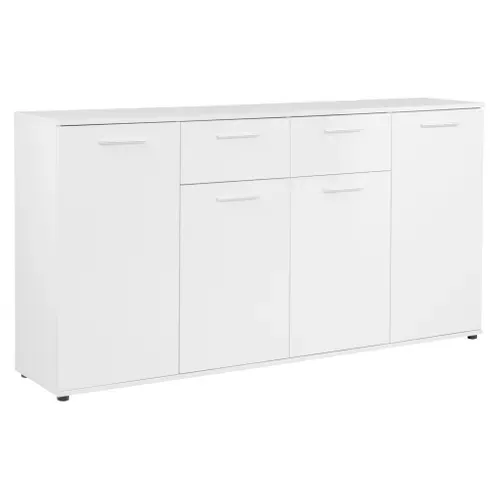 Buffet 4 portes/ 2 tiroirs TOLEDO blanc brillant