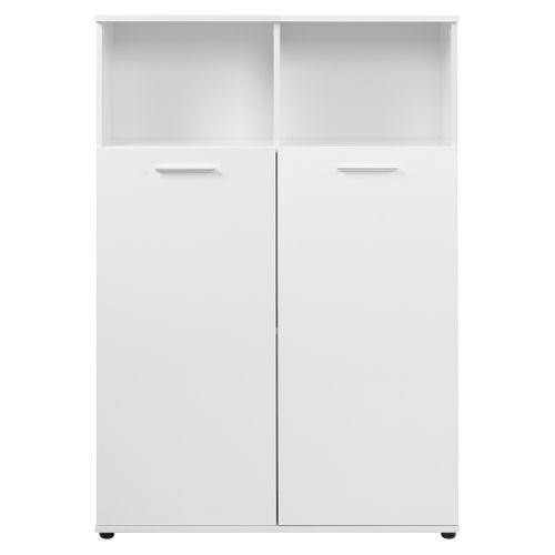 Buffet haut 2 portes TOLEDO blanc brillant