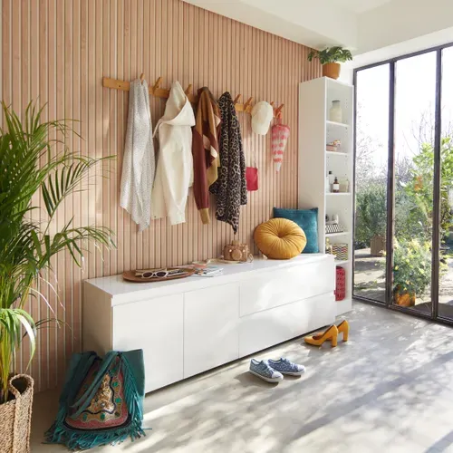 Meuble TV blanc ALASKA Blanc