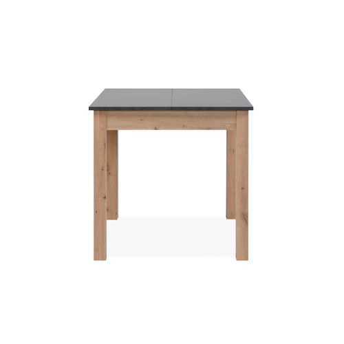 Table extensible L. 80/120 cm DORA Imitation chêne /gris