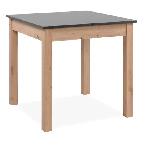 Table extensible L. 80/120 cm DORA Imitation chêne /gris