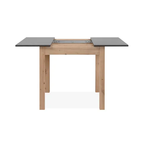 Table extensible L. 80/120 cm DORA Imitation chêne /gris