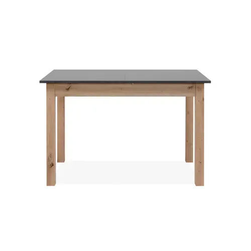 Table extensible L. 120/160 cm DORA Imitation chêne et gris