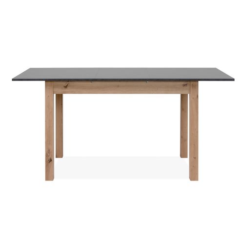 Table extensible L. 120/160 cm DORA Imitation chêne et gris
