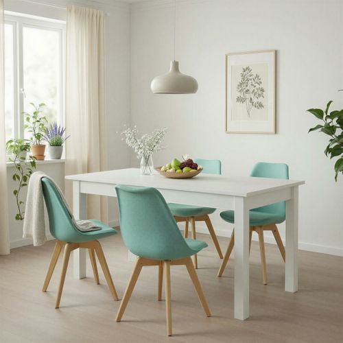 Table extensible L. 140/180 cm DORA Blanc
