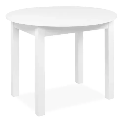 Table ronde extensible 100/140 DORA Blanc