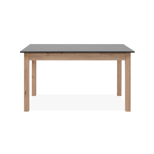 Table avec allonge 140/180 DORA Imitation chêne/ gris