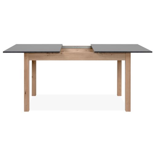 Table avec allonge 140/180 DORA Imitation chêne/ gris