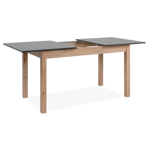 Table avec allonge 140/180 DORA Imitation chêne/ gris