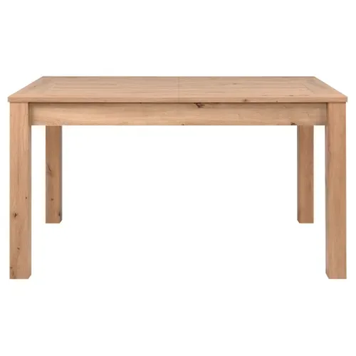 Table L. 140/180 MALTA Imitation chêne vue de face