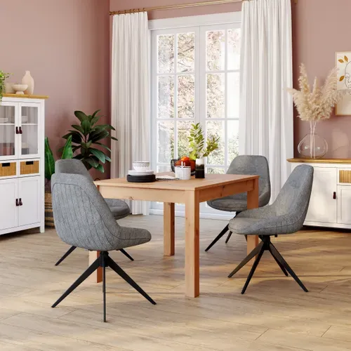 Table L 120 MALTA Imitation chêne vue d'ambiance 1