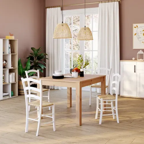 Table L 120 MALTA Imitation chêne