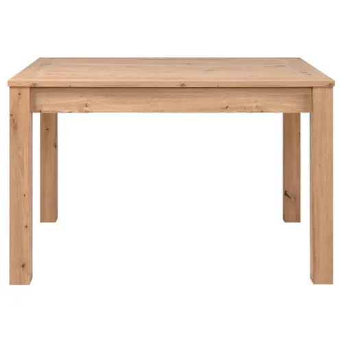 Table L 120 MALTA Imitation chêne vue de face