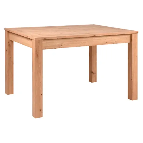 Table L 120 MALTA Imitation chêne vue 3/4