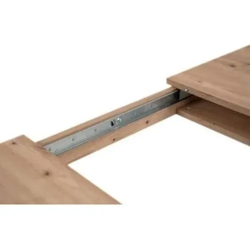 Table Extensible 100-150 Cm Chêne Artisan Et Noir Mat