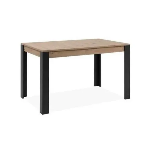 Table Extensible 100-150 Cm Chêne Artisan Et Noir Mat - Table BUT