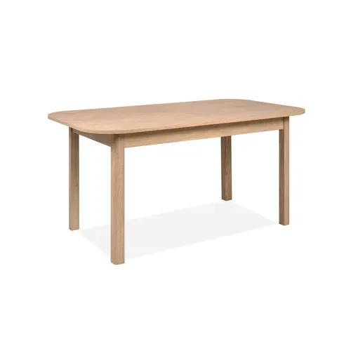 Table L. 160/200 cm TOLEDO Imitation chêne vue de profil
