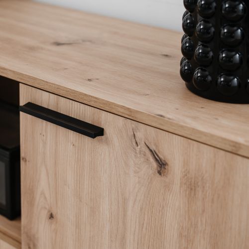 LOT BUFFET + TABLE PANAMA Imitation chêne