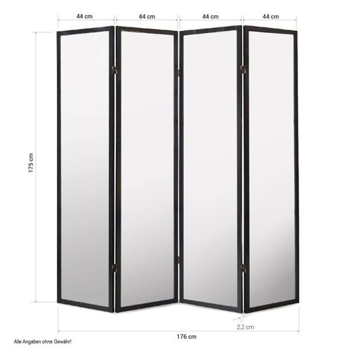 Paravent Bois 4 Pans Clair