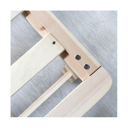 Lit Double Futon En Bois Massif 140x200 Cm - Design Moderne Et Pratique