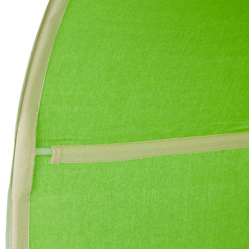 Lit Mi-hauteur 90x200 Cm Sommier Rideau Tunnel Vert