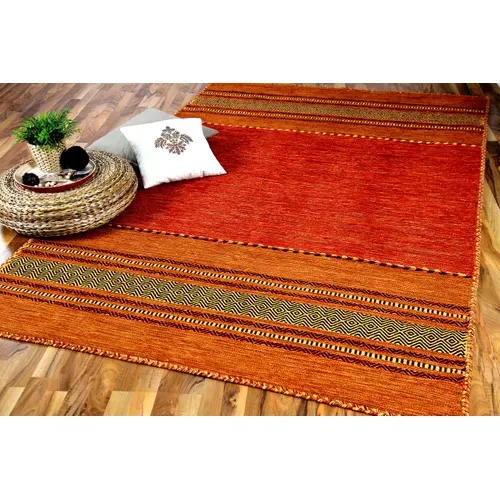 Tapis Kilim Naturel Navarro 90x160cm Terracotta