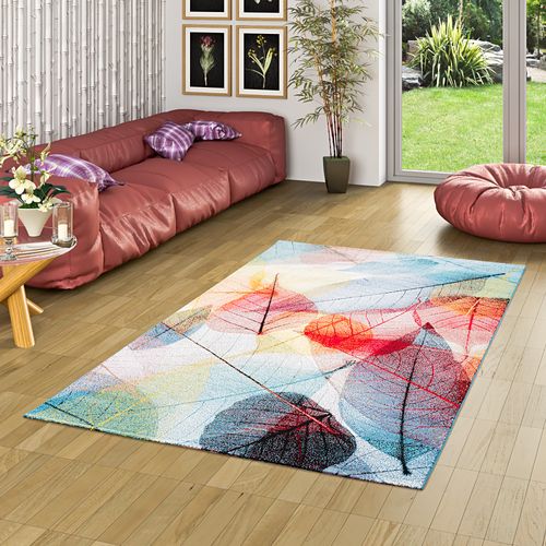 Tapis Faro Tropical Feuilles 120x170cm Multicolore