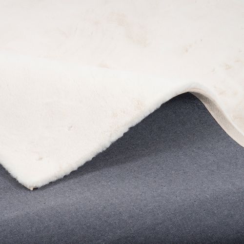 Tapis En Fourrure Plush 160x230cm Blanc