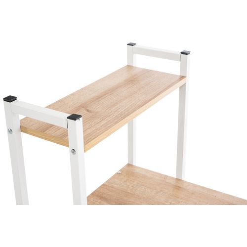 Bureau Poe Avec Plateau En Mdf Cadre En Tubes D'acier Et Colonne De