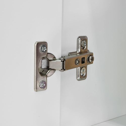 Salle De Bain Suspendue Placard Commode Murale – 2 Portes - Blanc, Frg231-w