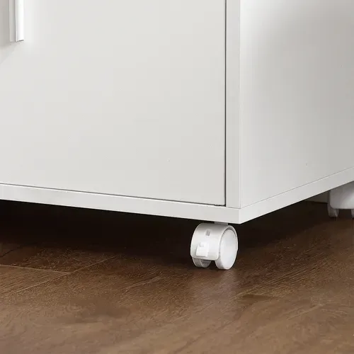 Desserte Micro-onde à Roulettes Meuble De Rangement Cuisine, Frg241-w