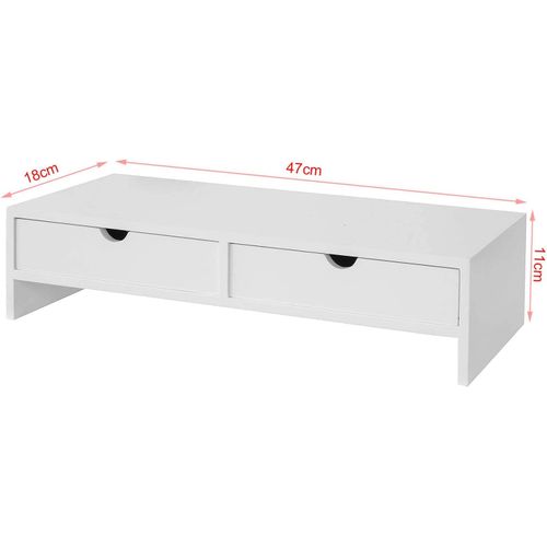 Support Moniteur Pliable 3 écrans Rehausseur écran PC Bureau - HOMCOM - 60-116 Cm - 2 Tiroirs - Longueur Et Angle Réglables - Chêne - Informatique Support Moniteur Pc Support Moniteur Pliable 3 écrans Rehausseur écran PC Bureau - HOMCOM - 60-116 Cm - 2 Tiroirs - Longueur Et Angle Réglables - Chêne - Informatique Support Moniteur Pc