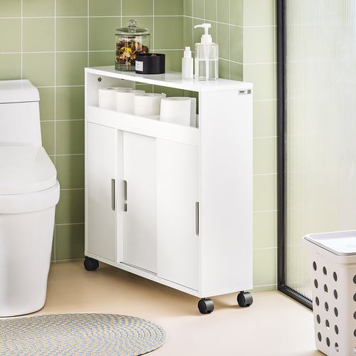 Meuble De Rangement Salle De Bain Armoire Wc Meuble Wc Pour Papier, BZr02-w