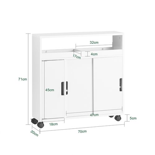 Meuble De Rangement Salle De Bain Armoire Wc Meuble Wc Pour Papier, BZr02-w