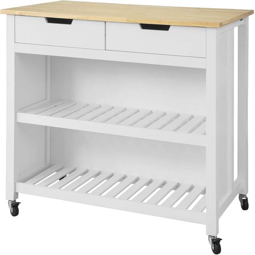 Meuble De Cuisine Desserte De Cuisine à Roulettes Table Roulante Meuble De Rangement, Fkw74-wn