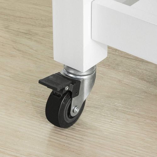 Meuble De Cuisine Desserte De Cuisine à Roulettes Table Roulante Meuble De Rangement, Fkw74-wn