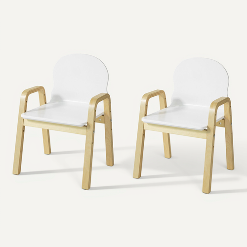 Lot De 2 Chaises Enfant Design, Fauteuil Pour Enfants Avec Accoudoirs Et Dossier,kmb24-wx2