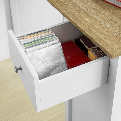 Table Haute De Bar Table De Cuisine Mange-debout– Blanc Lxlxh 120x55x90 Cm, Fwt64-wn