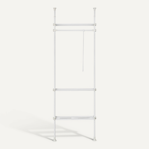 Télescopique Porte-vêtements Système De Penderie Télescopique L (52-80) X H (233-300) Cm, Kls07-w