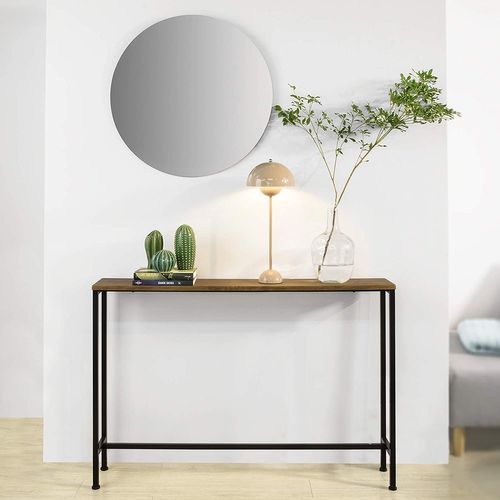 Fsb19-xl-n Table Console Table D'appoint Bout De Canapé  Cadre Et 4 Pieds En Fer